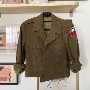 Vintage Cropped Army Jacket